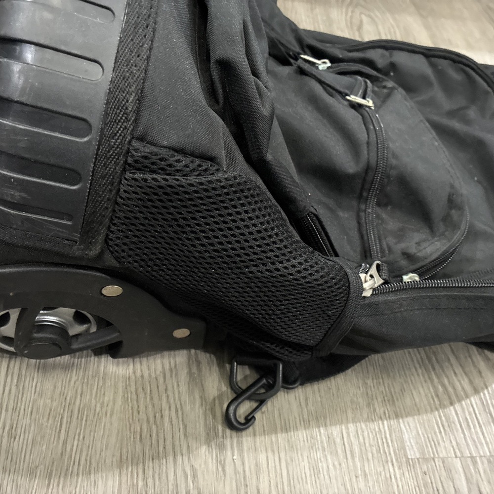 Rockland Single Handle Rolling Backpack, Black, 1… - image 4